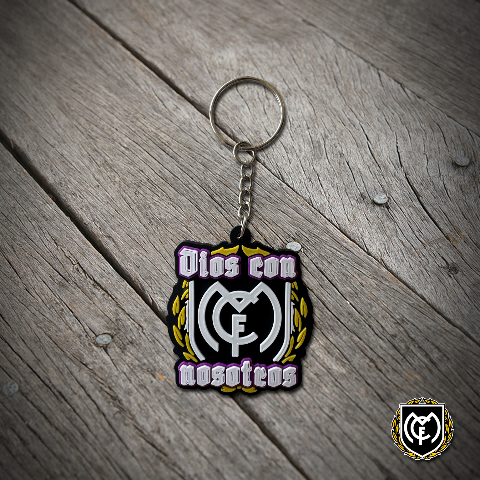 Llavero de goma Dios con nosotros