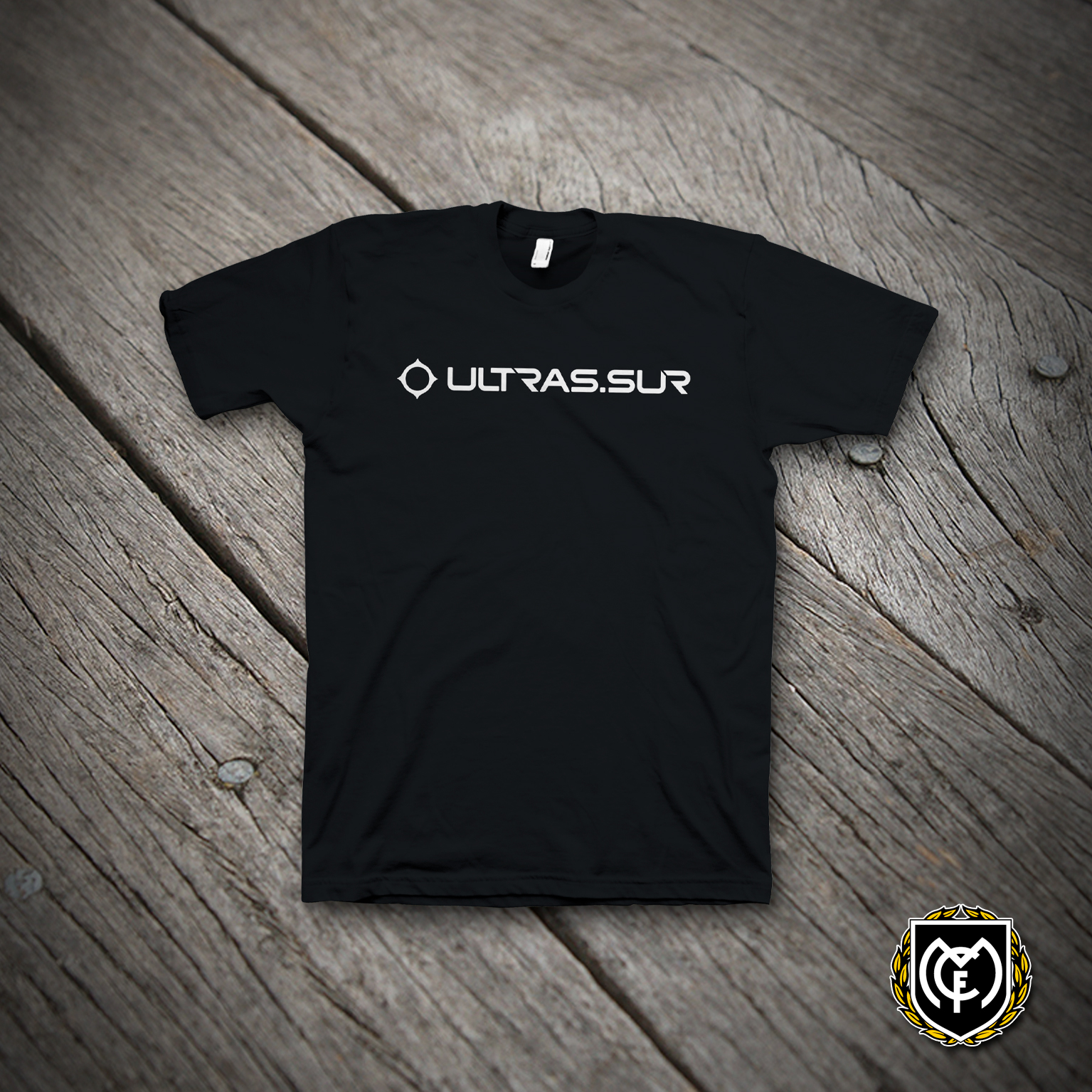 Camiseta negra serigrafía terciopelo